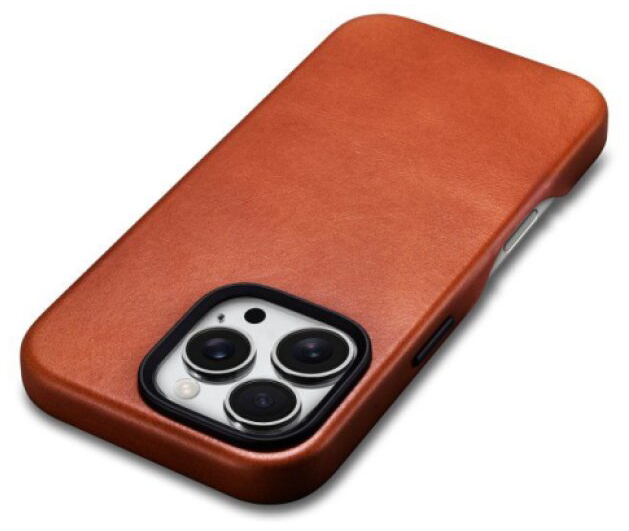 Kožený obal na iPhone 16 Pro MAX - iCarer, OilWax MagSafe Retro