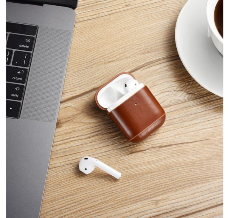 Pouzdro pro sluchátka AirPods - iCarer, Vintage Brown