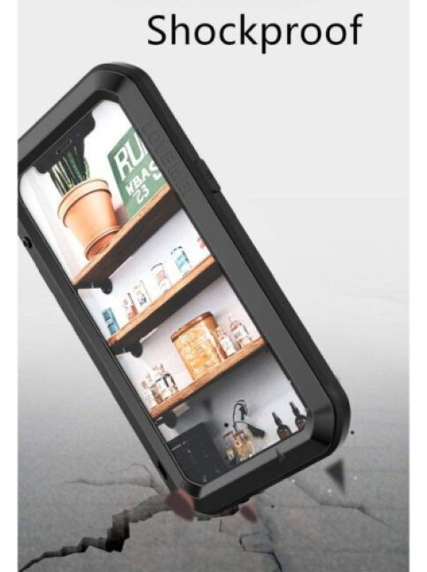 Ochranný kryt pro iPhone 12 - LOVE MEI, Powerful Black