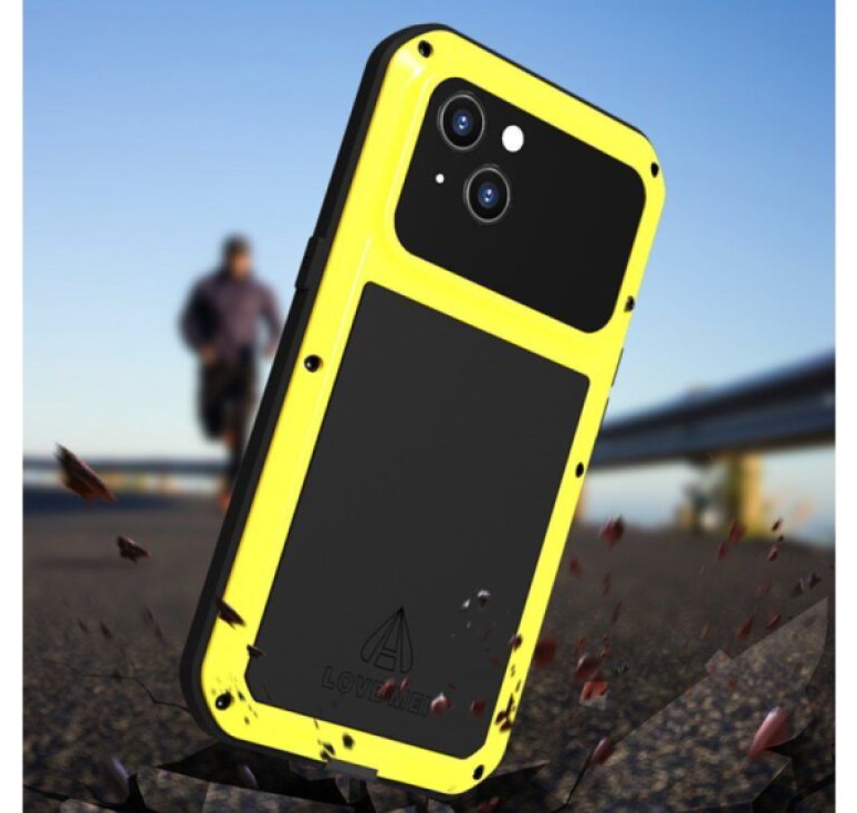 Ochranný kryt pro iPhone 13 - LOVE MEI, Powerful Yellow