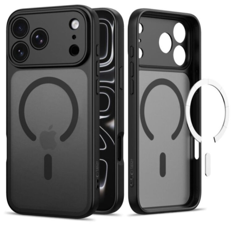 Ochranný kryt na iPhone 17 Pro MAX / 18 Pro MAX - Tech-Protect, Basicmag MagSafe Matte Black