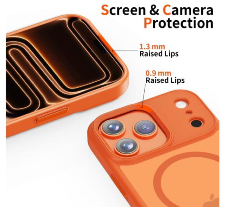 Ochranný kryt na iPhone 17 Pro MAX - Tech-Protect, Magmat MagSafe Matte Orange