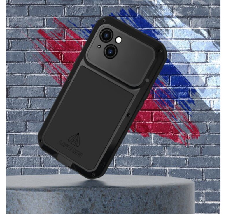 Ochranný kryt pro iPhone 14 PLUS - LOVE MEI, Powerful Black