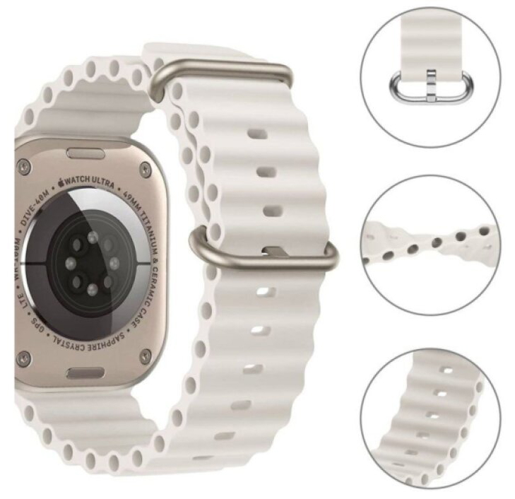 Řemínek pro Apple Watch 44mm / 45mm / 46mm / 49mm - Tech-Protect, Iconband Pro Beige