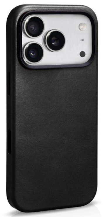 Kožený obal na iPhone 17 Pro MAX - iCarer, OilWax MagSafe Black