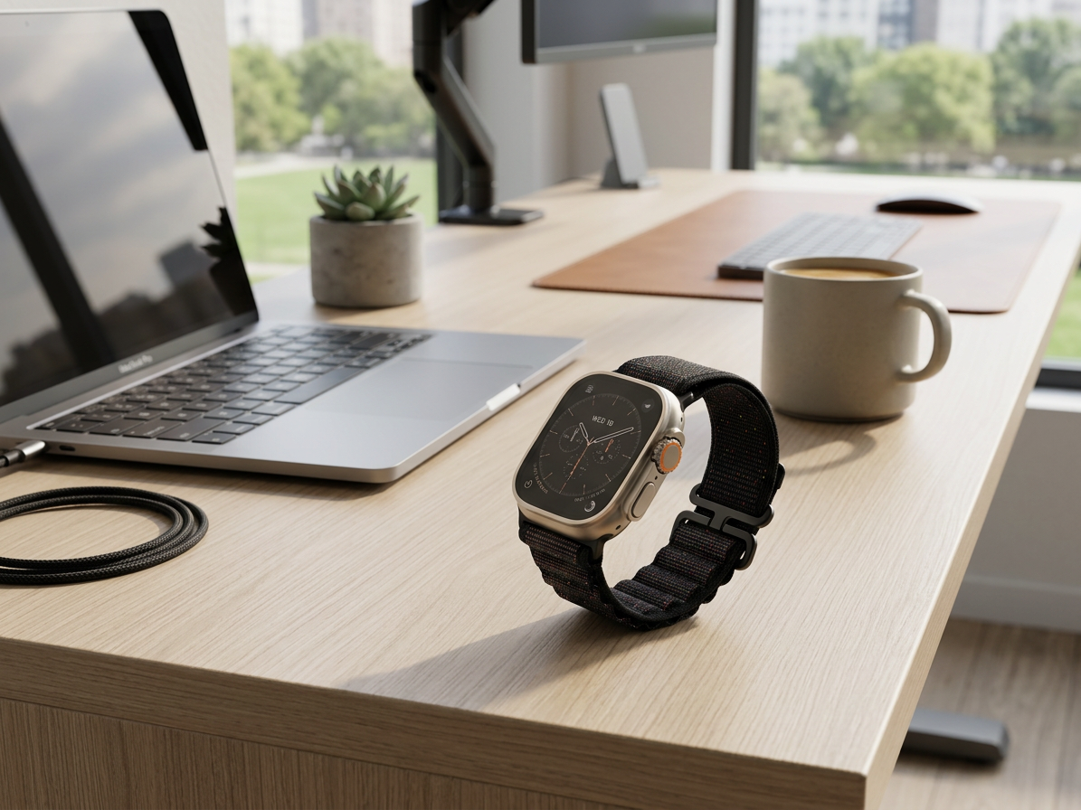 Řemínek pro Apple Watch 38mm / 40mm / 41mm / 42mm - Hoco, WA20 Climbing Starlight Black Dot