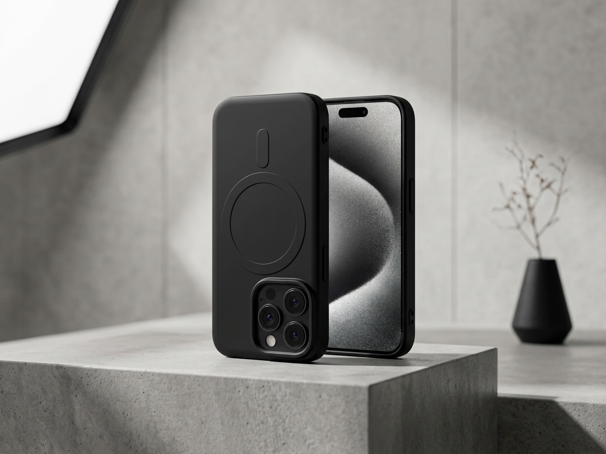 Ochranný kryt na iPhone 13 Pro MAX - Mercury, SemiSilicon MagSafe Black