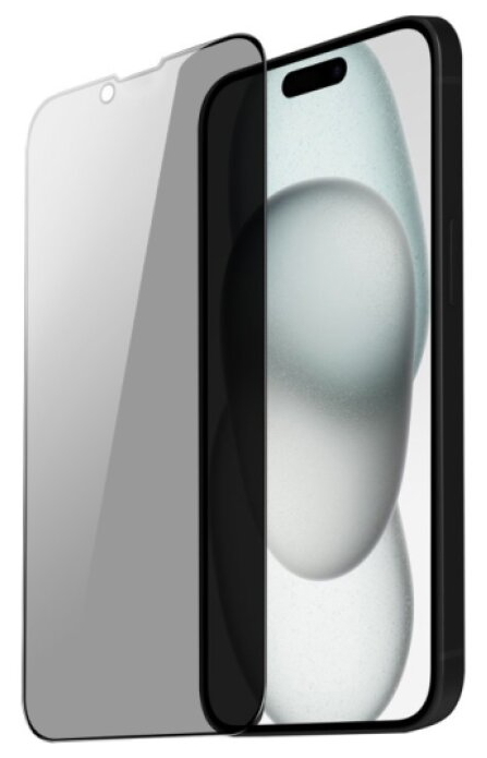 Ochranné tvrzené sklo na iPhone 15 - DuxDucis, Full Glass Privacy