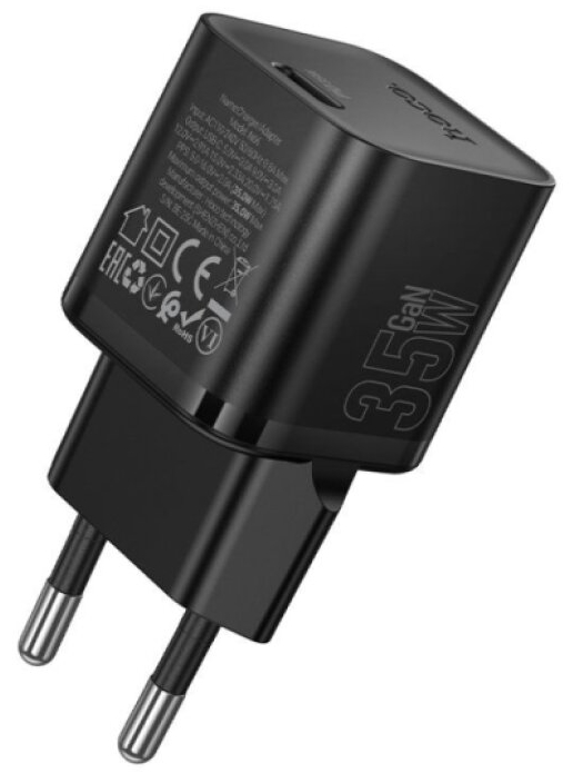 Rychlá USB-C nabíječka do sítě - Hoco, N66 Ingenious PD35W Black