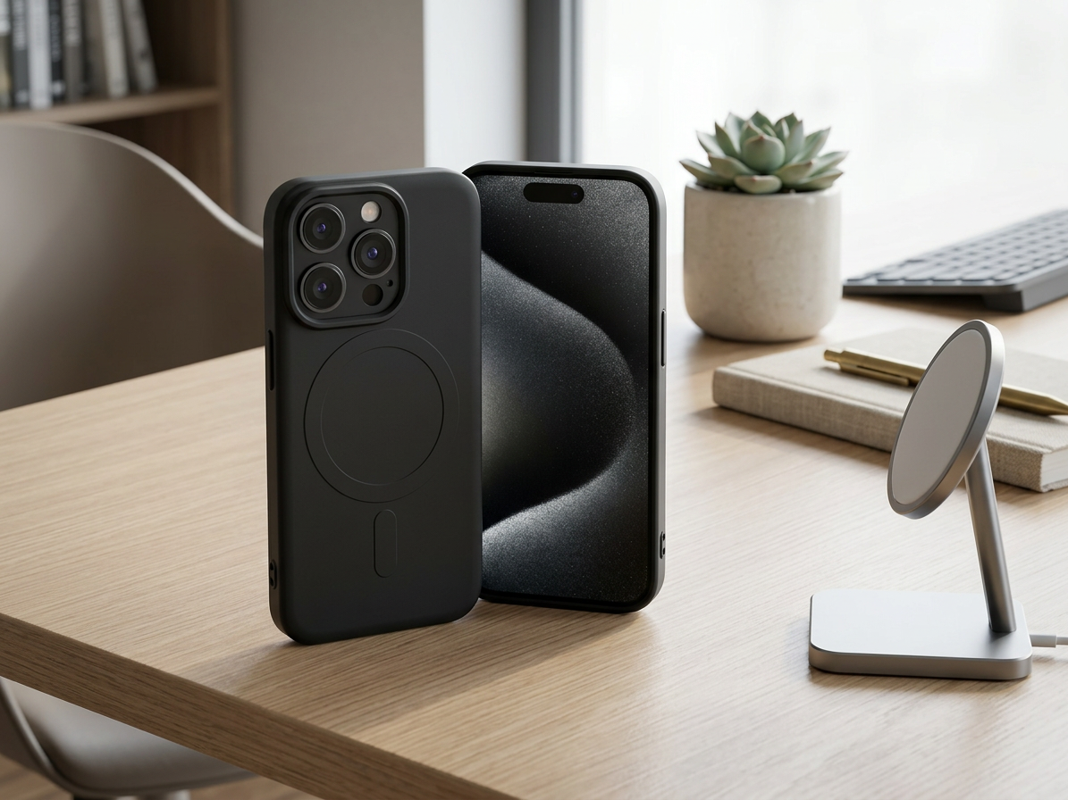 Ochranný kryt na iPhone 13 mini - Mercury, SemiSilicon MagSafe Black