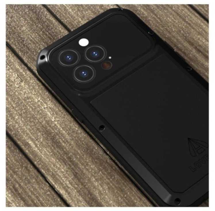 Ochranný kryt pro iPhone 13 Pro - LOVE MEI, Powerful Black