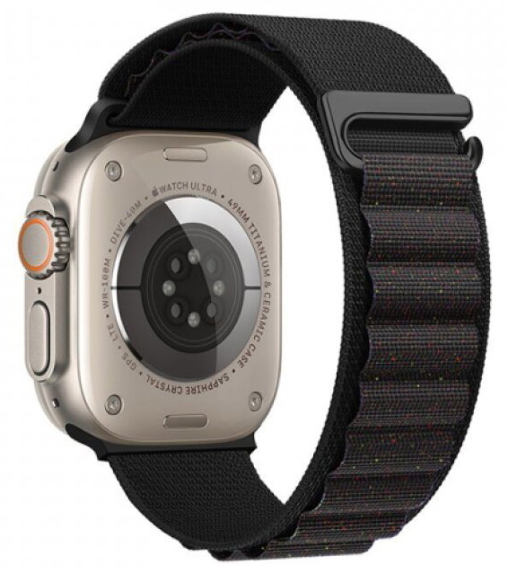 Řemínek pro Apple Watch 38mm / 40mm / 41mm / 42mm - Hoco, WA20 Climbing Starlight Black Dot