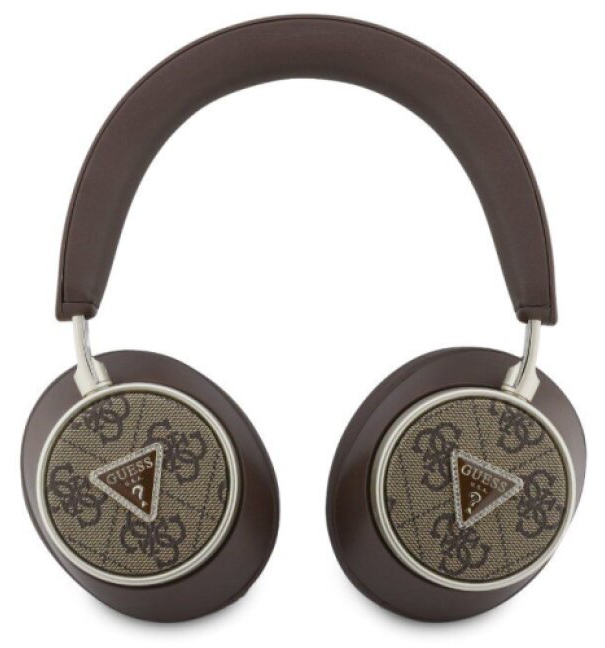 Bezdrátová náhlavní sluchátka - Guess, 4G Triangle Logo ENC Brown