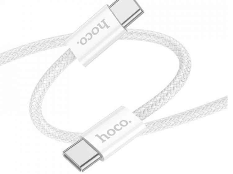 Kabel USB-C to USB-C - Hoco, X104 Source 60W/3A 100cm White