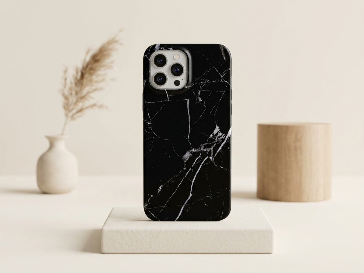 Ochranný kryt na iPhone 16 Pro MAX - Marble Black
