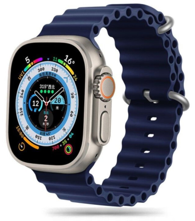 Řemínek pro Apple Watch 44mm / 45mm / 46mm / 49mm - Tech-Protect, Iconband Pro Blue