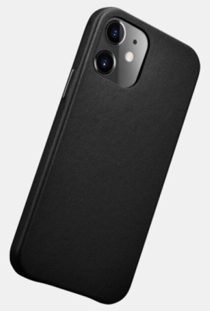 Kožený kryt na iPhone 12 mini - iCarer, Original Black