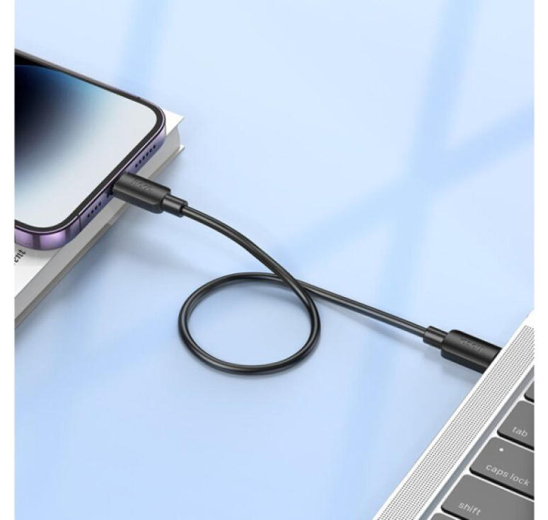 Kabel USB-A/Lightning pro iPhone a iPad - Hoco, X96 Hyper 25cm Black