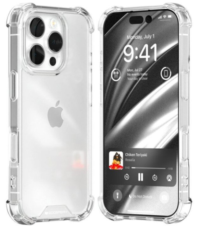Ochranný kryt na iPhone 16 Pro - Mercury, SuperProtect Transparent