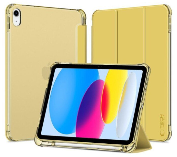 Pouzdro na iPad 11 (2025) / iPad 10.9 (2022) - Tech-Protect, SmartCase Hybrid Yellow