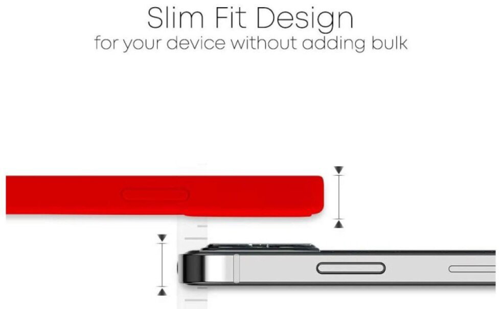Ochranný kryt pro iPhone 12 mini - Mercury, Silicone Red