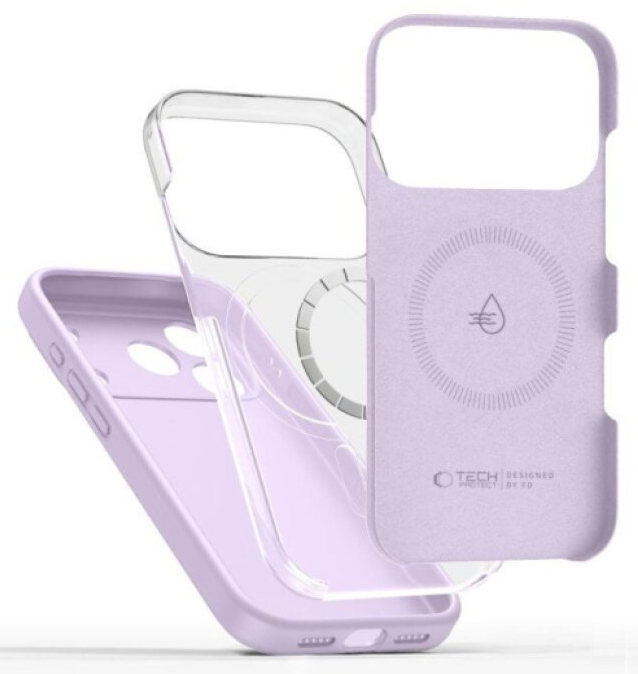 Ochranný kryt na iPhone 17 Pro - Tech-Protect, Silicone MagSafe Mauve
