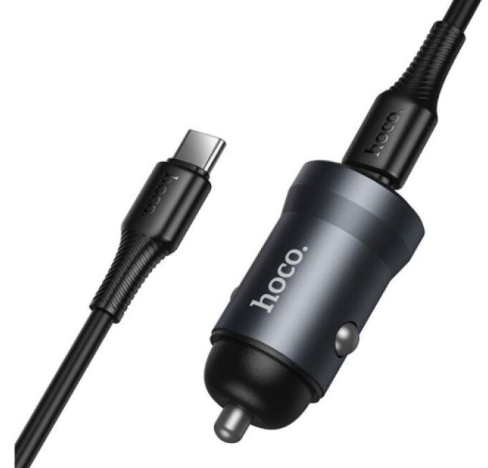 Auto-nabíječka - Hoco, Z62A Energy PD30W + USB-C kabel