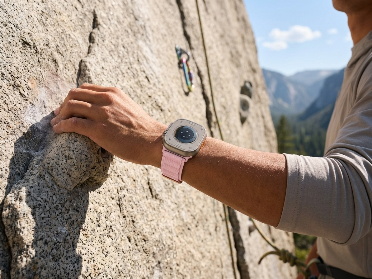 Řemínek pro Apple Watch 44mm / 45mm / 46mm / 49mm - Hoco, WA20 Climbing Cream Sand