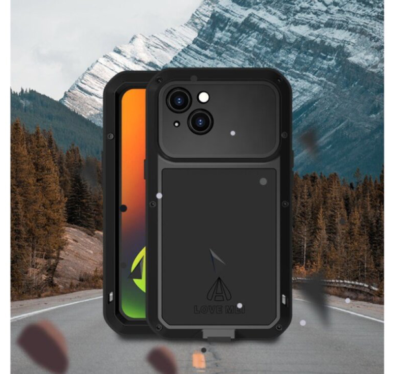 Ochranný kryt pro iPhone 14 PLUS - LOVE MEI, Powerful Black