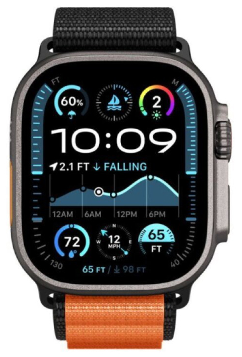 Řemínek na Apple Watch 44mm / 45mm / 46mm / 49mm - Spigen, WBF1 Orange