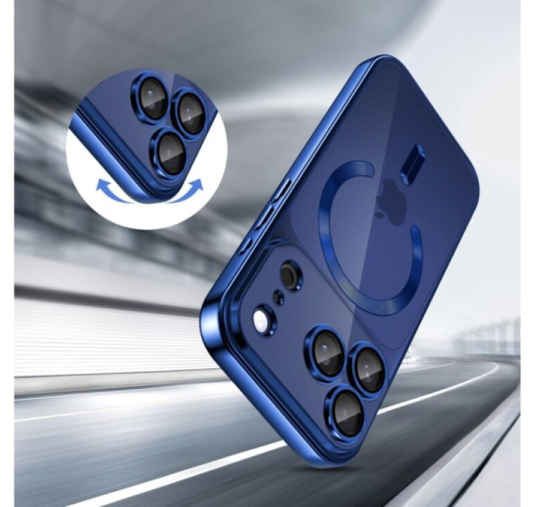 Ochranný kryt na iPhone 17 Pro - Tech-Protect, Magflex MagSafe Shiny Blue