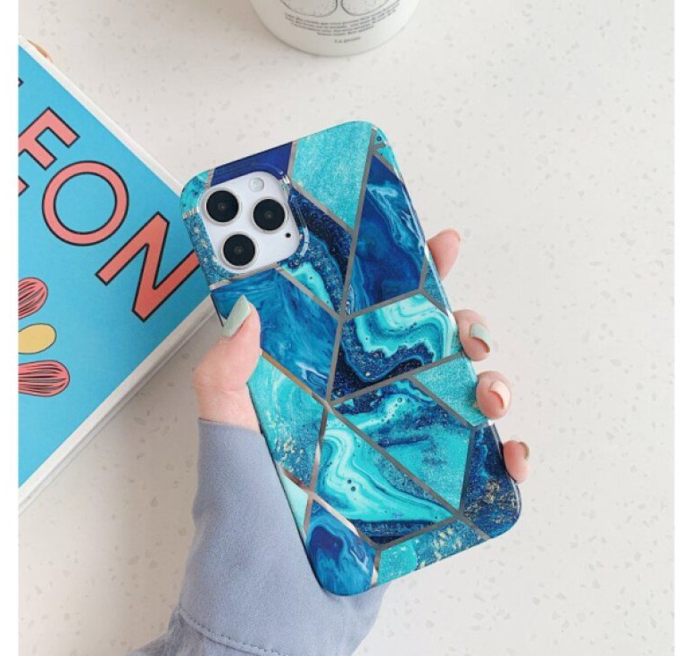 Ochranný kryt na iPhone 15 Pro MAX - Geometric Blue