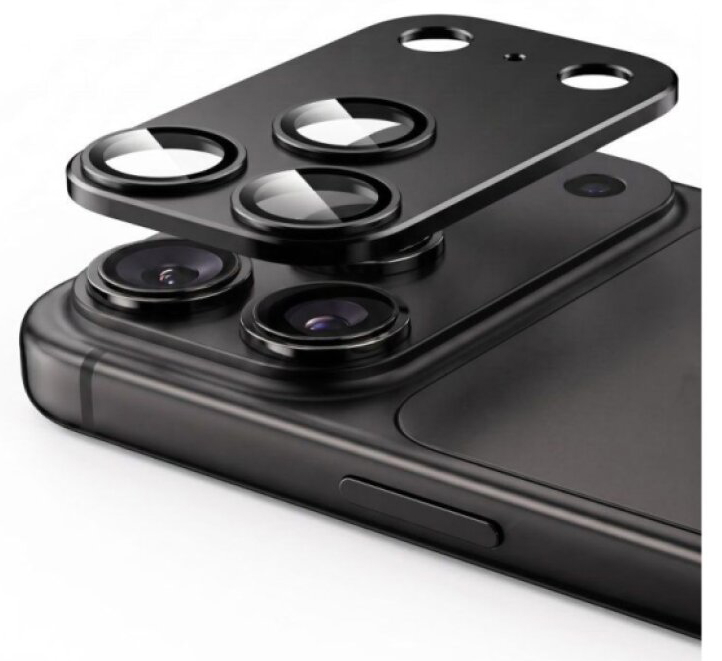 Ochrana na zadní kameru iPhone 18 Pro MAX - Tech-Protect, CamFull Fit+ Black