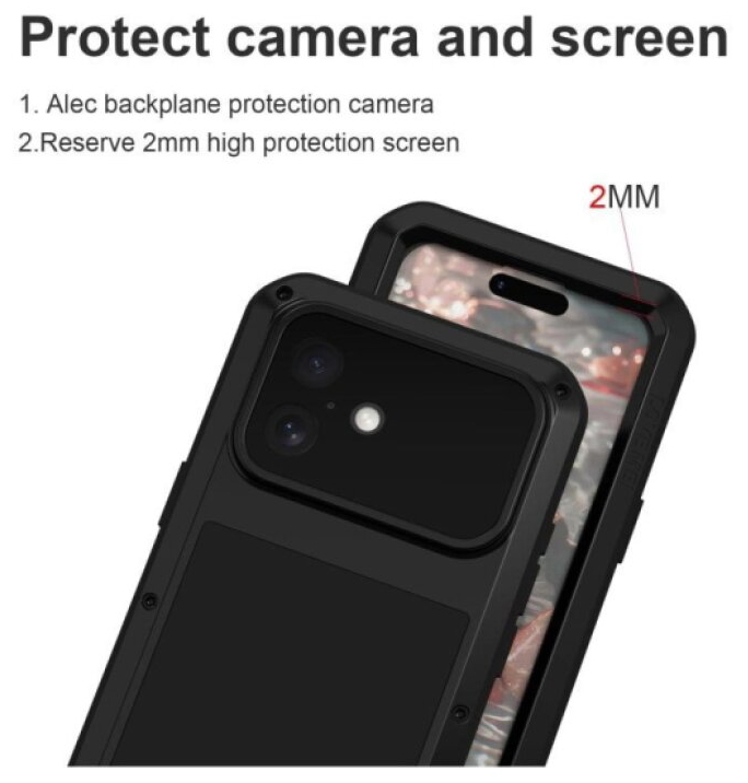 Ochranný kryt na iPhone 17 - LOVE MEI, Powerful Black