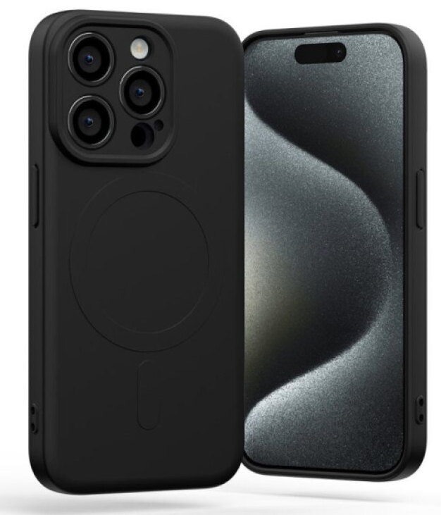 Ochranný kryt na iPhone 13 Pro - Mercury, SemiSilicon MagSafe Black