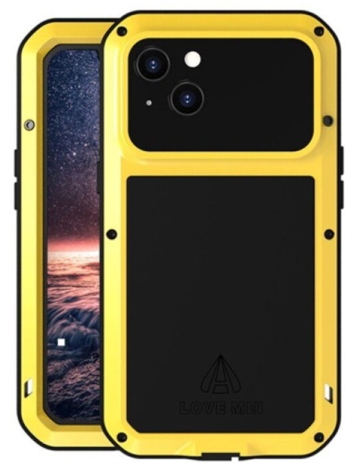 Ochranný kryt pro iPhone 13 - LOVE MEI, Powerful Yellow