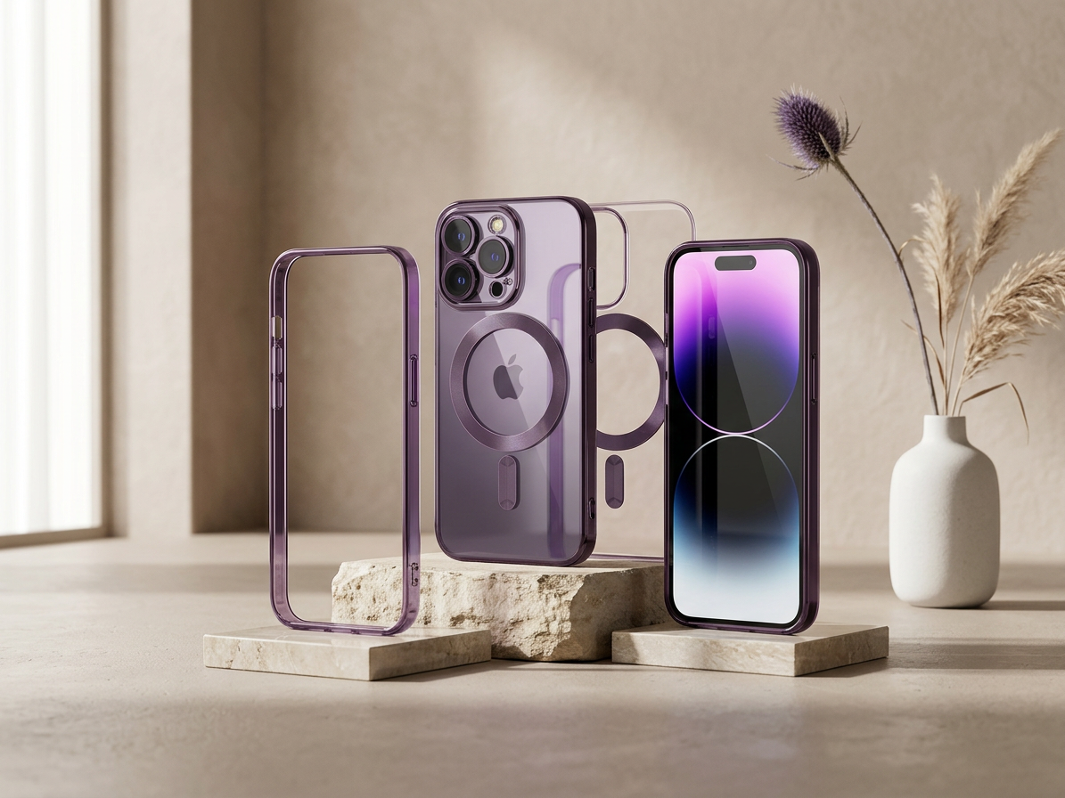 Ochranný kryt pro iPhone 14 Pro - Tech-Protect, Magshine MagSafe Purple