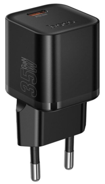 Rychlá USB-C nabíječka do sítě - Hoco, N66 Ingenious PD35W Black