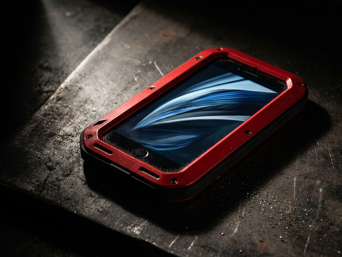Ochranný kryt pro iPhone 7 / 8 / SE (2020/2022) - LOVE MEI, Powerful Red