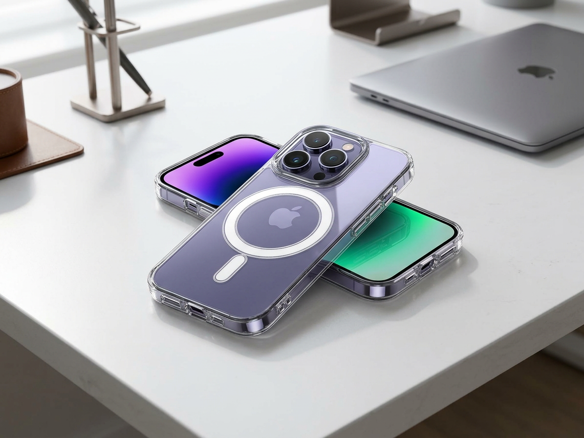 Ochranný kryt na iPhone 14 - Mercury, JelHard MagSafe Transparent