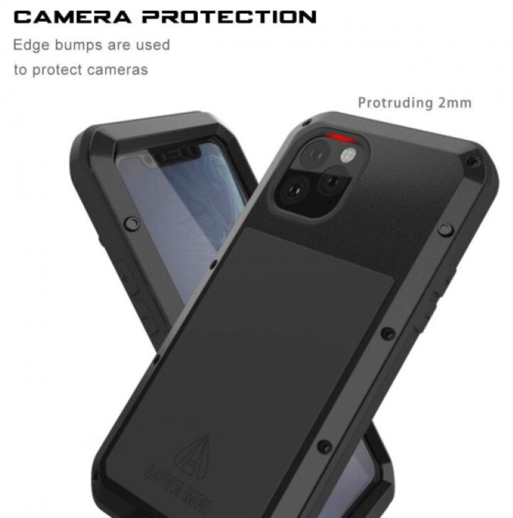 Ochranný kryt na iPhone 11 Pro - LOVE MEI, Powerful Black