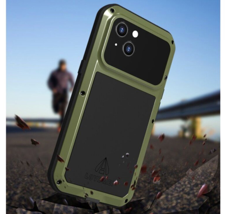 Ochranný kryt pro iPhone 13 - LOVE MEI, Powerful Green