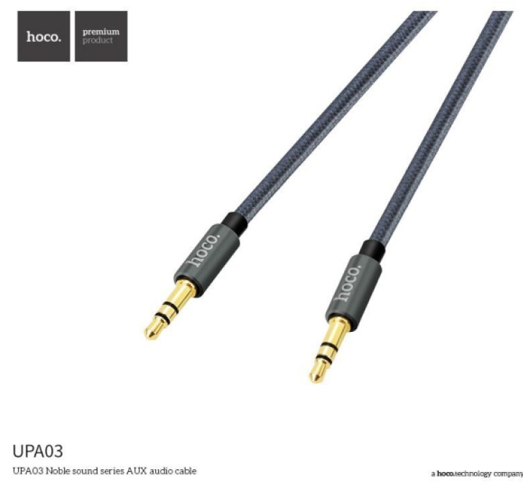Audio kabel AUX (2x 3,5mm jack) - Hoco, UPA03 Noble