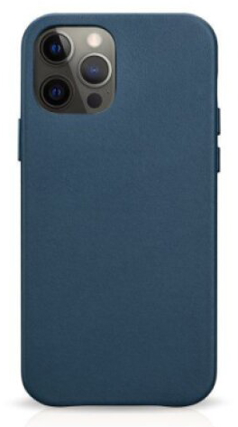 Kožený kryt na iPhone 12 / 12 Pro - iCarer, Original Blue