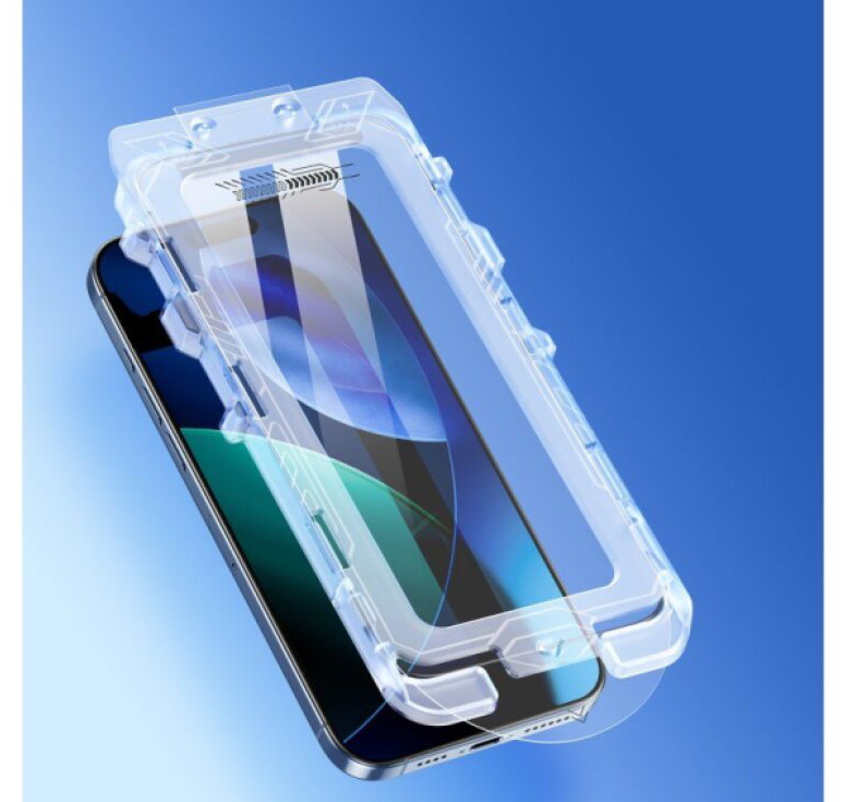 Ochranné tvrzené sklo na iPhone 17 - DuxDucis, Roga (s instalačním rámečkem)