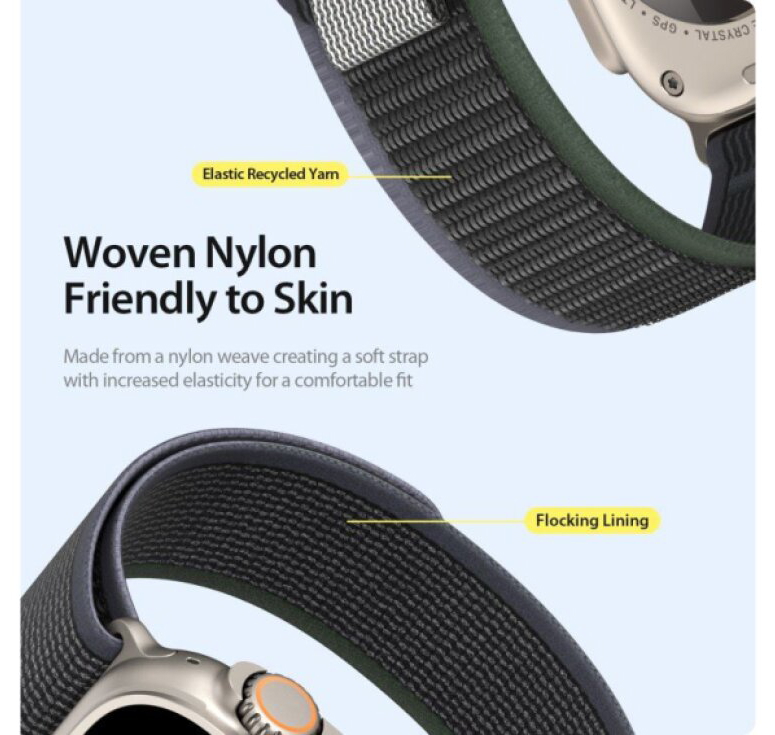 Řemínek na Apple Watch 38mm / 40mm / 41mm / 42mm - DuxDucis, YJ Blue/Grey