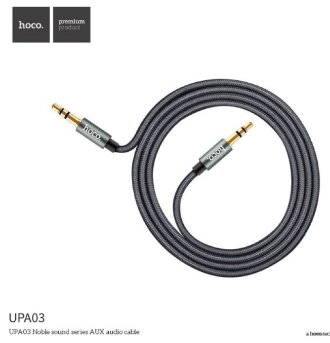 Audio kabel AUX (2x 3,5mm jack) - Hoco, UPA03 Noble