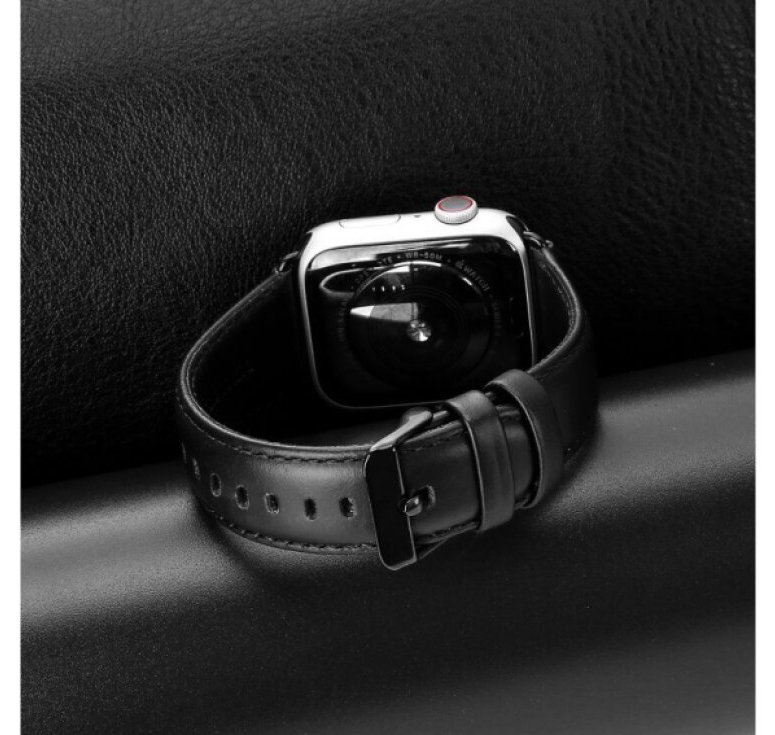 Kožený pásek / řemínek pro Apple Watch 44mm / 45mm / 46mm / 49mm - DuxDucis, Business Black