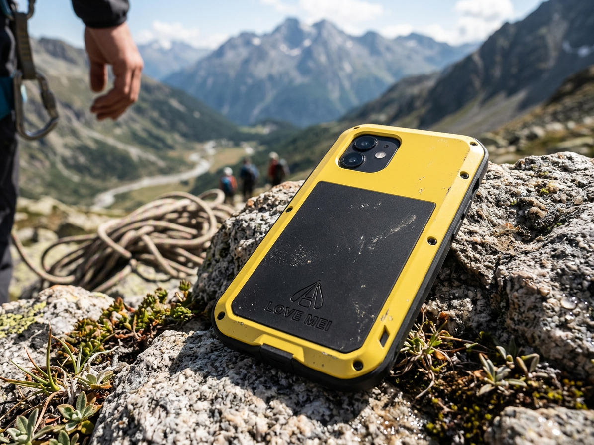 Ochranný kryt pro iPhone 12 - LOVE MEI, Powerful Yellow