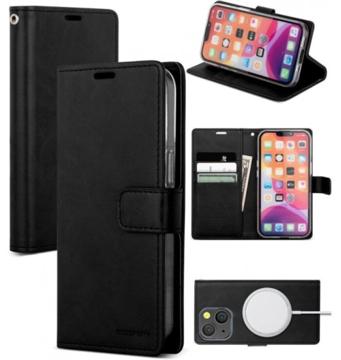 Ochranné pouzdro pro iPhone 13 - Mercury, Bluemoon Diary Black
